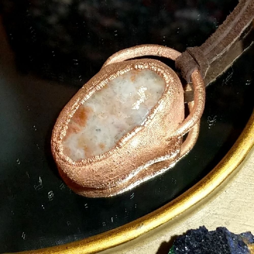 'Tender' Ammonite, Herkimer Diamond Necklace - Picture 2 of 5